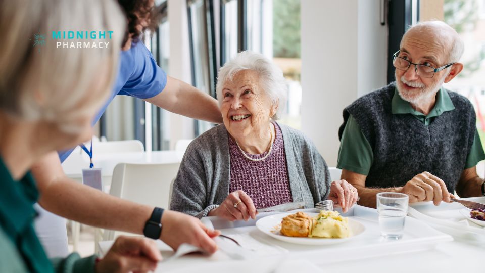Couple in a care home