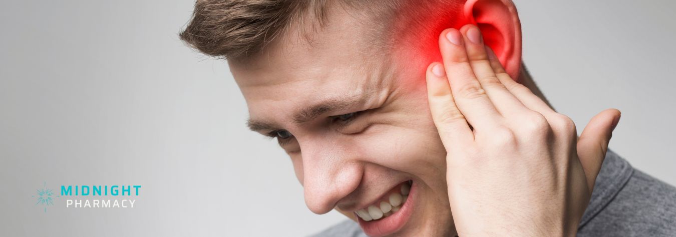 Man with a sore ear