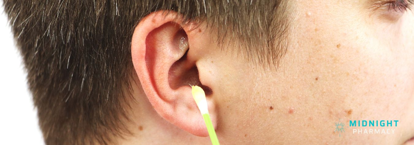 Earwax on cotton bud